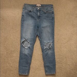 Free people Blue Distressed Jeans